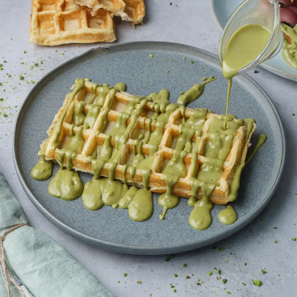 Pistachio Flavored Waffle Sauce