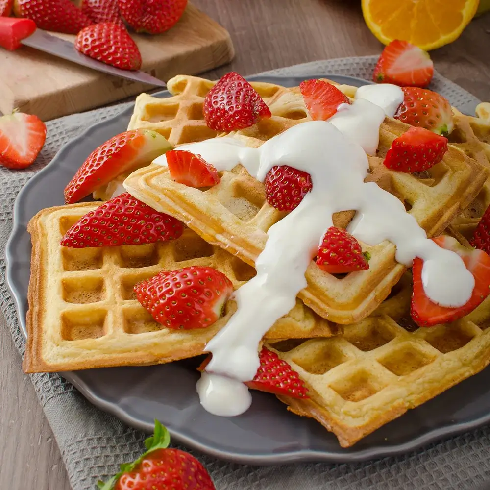 Salsa De Waffle De Marfil