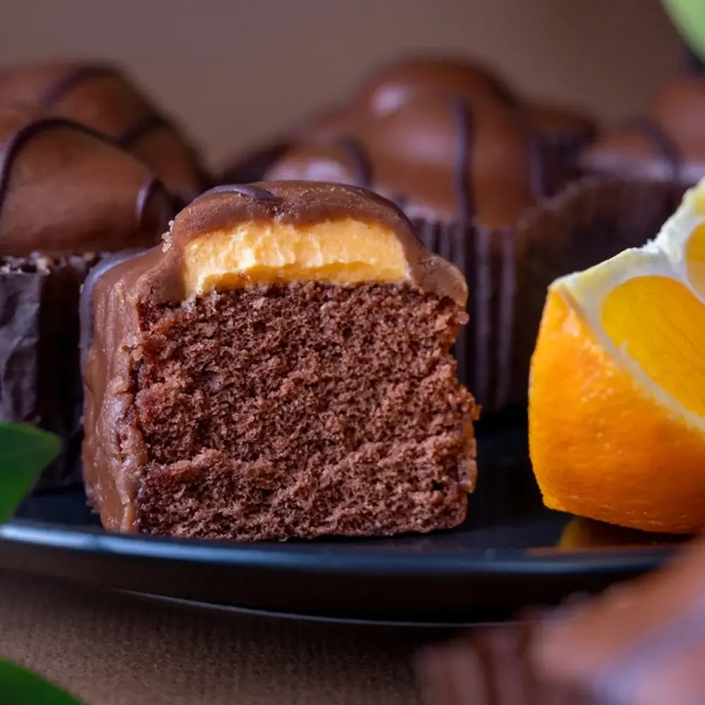 Orange Fruit Piece Cream - Filling